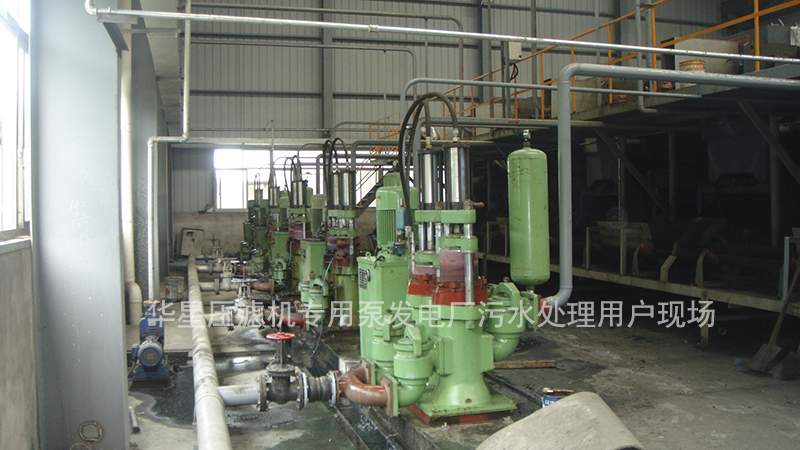 柱塞泥漿泵在發電廠污水處理用戶現場
