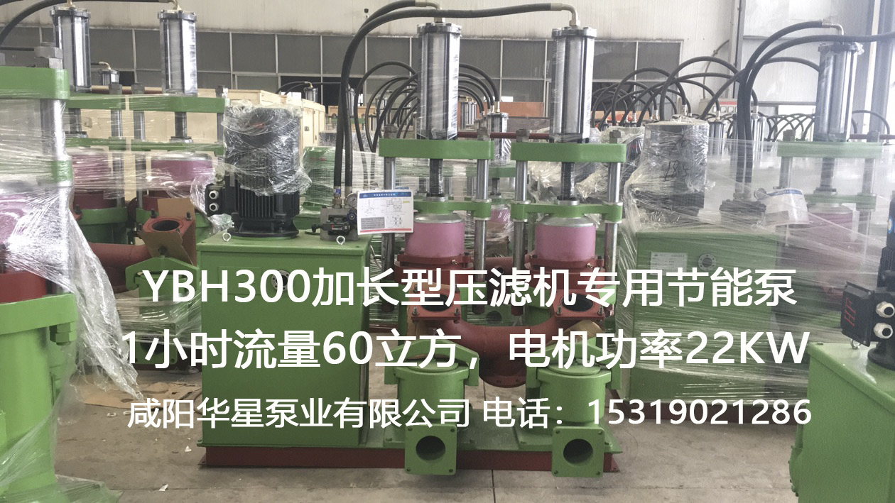 YBH300加長型壓濾機專用節能泵